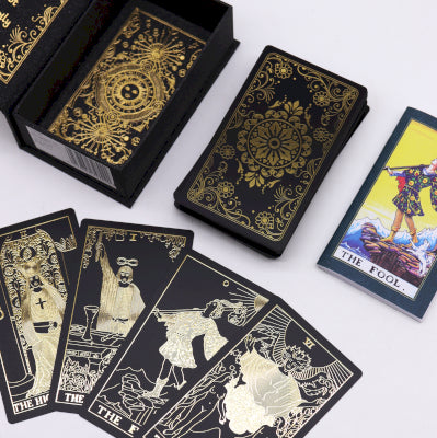 Gold Foil Tarot - Set With Book - Gift Box