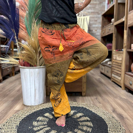 High Cross Himalayan Print on Orange