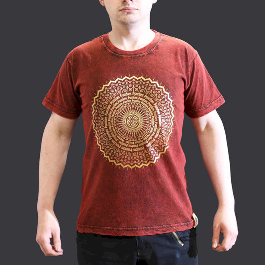 Stone Washed T-Shirt - Mandala