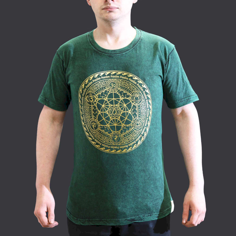 Stone Washed T-Shirt - Chakra