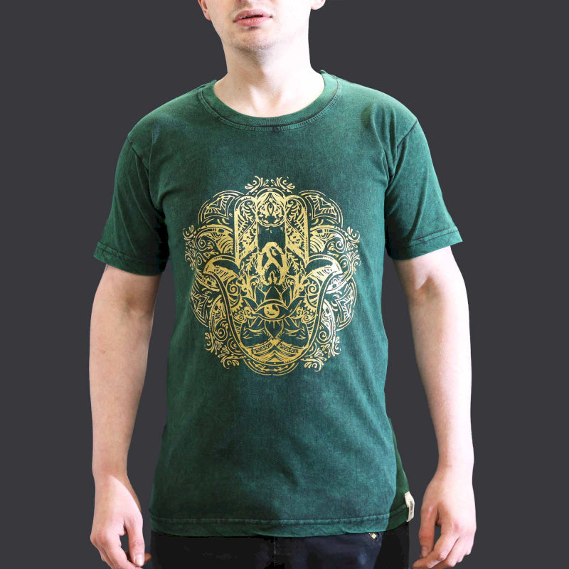 Stone Washed T-Shirt - Hamsa