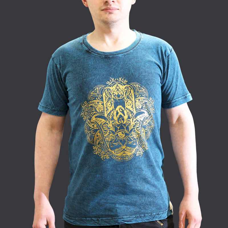 Stone Washed T-Shirt - Hamsa