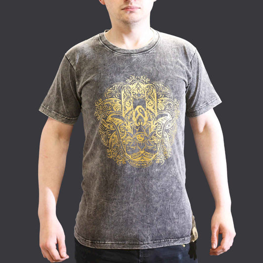 Stone Washed T-Shirt - Hamsa