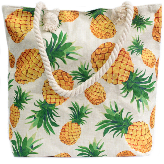 Rope Handled Bag - Pineapple