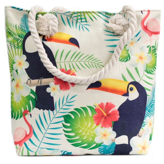 Rope Handled Bag - Toucan
