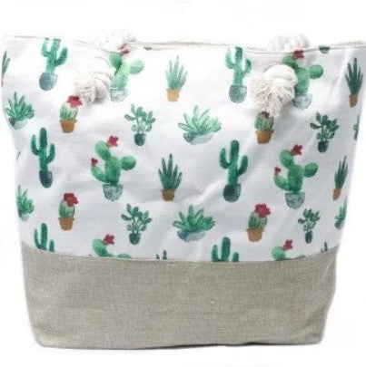 Rope Handled Bag - Cactus